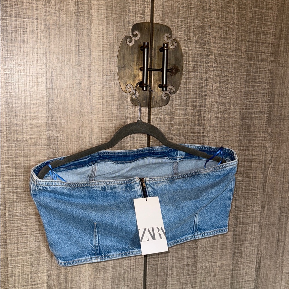 Blue Denim Crop Top‎ - Picture 16 of 17
